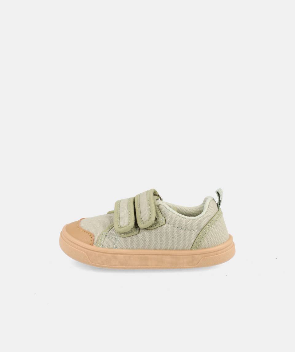 Zapatillas de lona que respetan los pies de los niños - Blanditos Mélon Azul Marino 