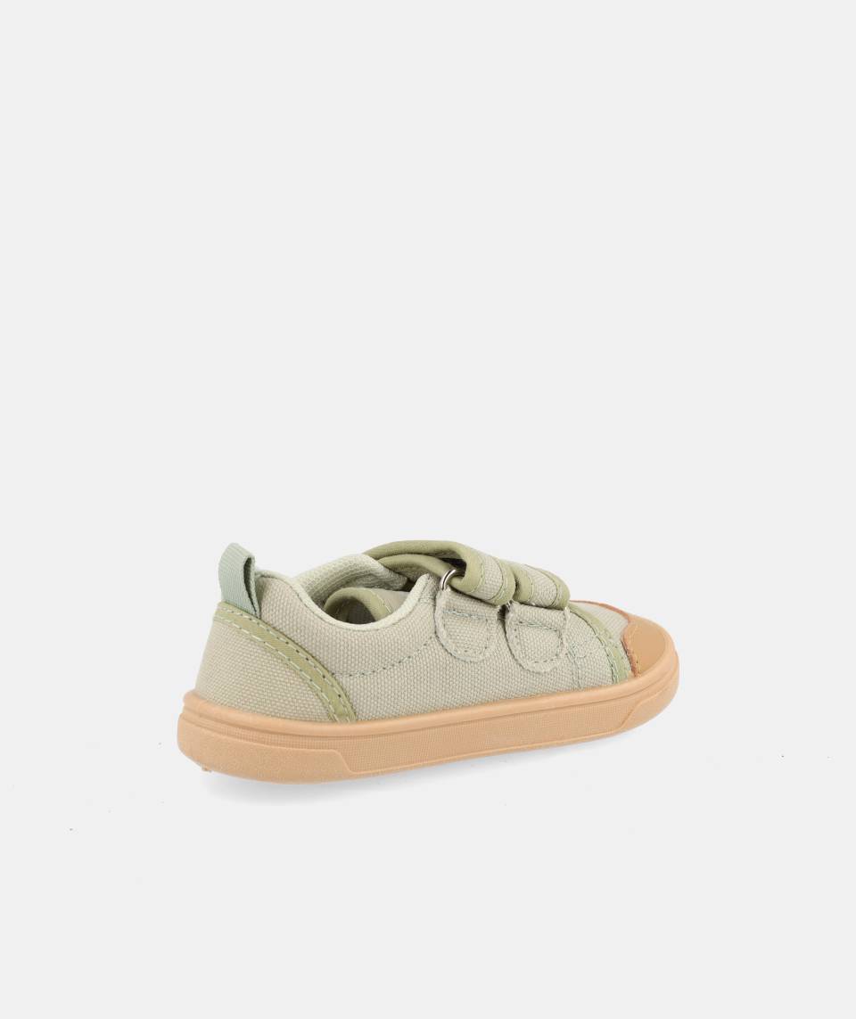 Zapatillas de lona que respetan los pies de los niños - Blanditos Mélon Azul Marino 