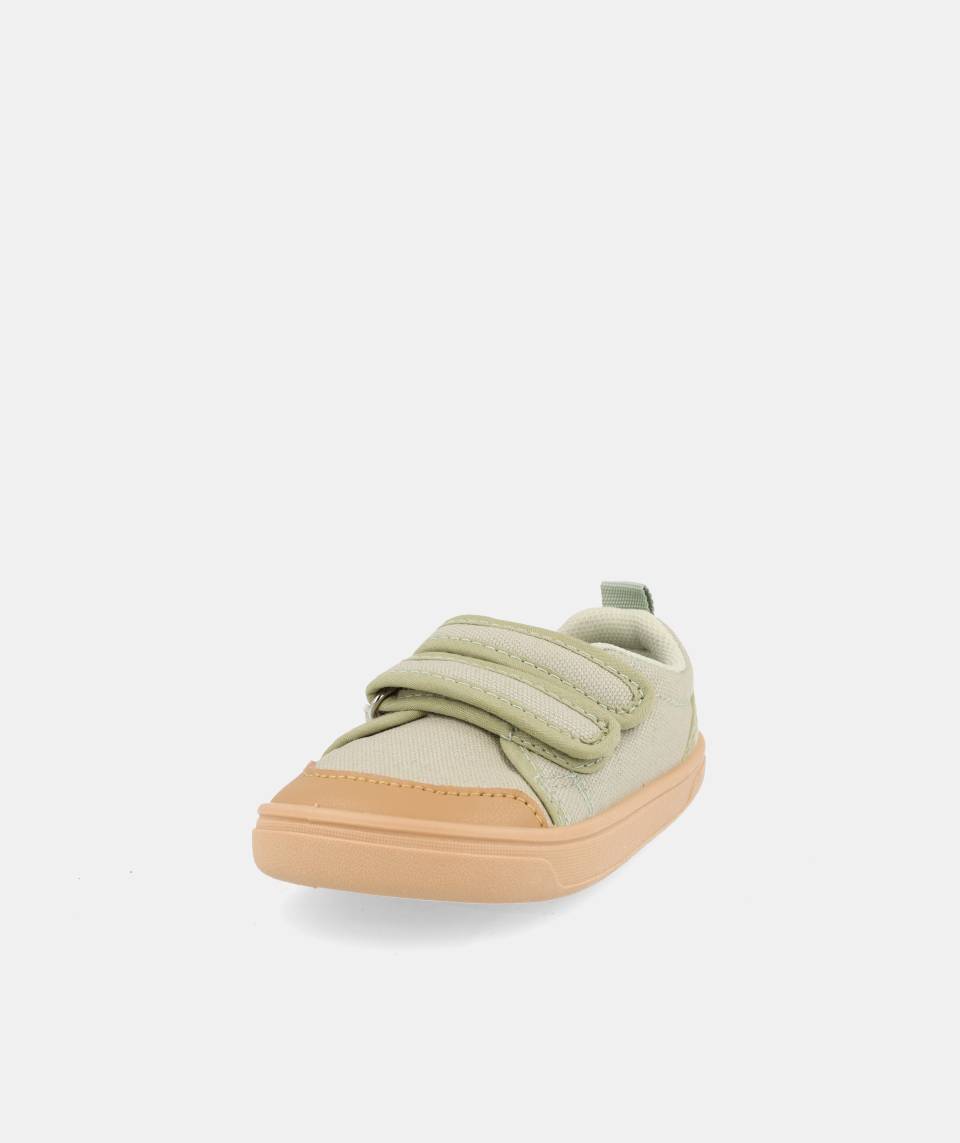 Zapatillas de lona que respetan los pies de los niños - Blanditos Mélon Azul Marino 