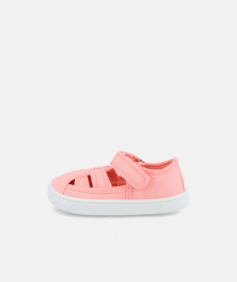 Blanditos by Crio's Ténis de Lona Barefoot - Blanditos Molly Coral MOLLY_CORAL26V-1