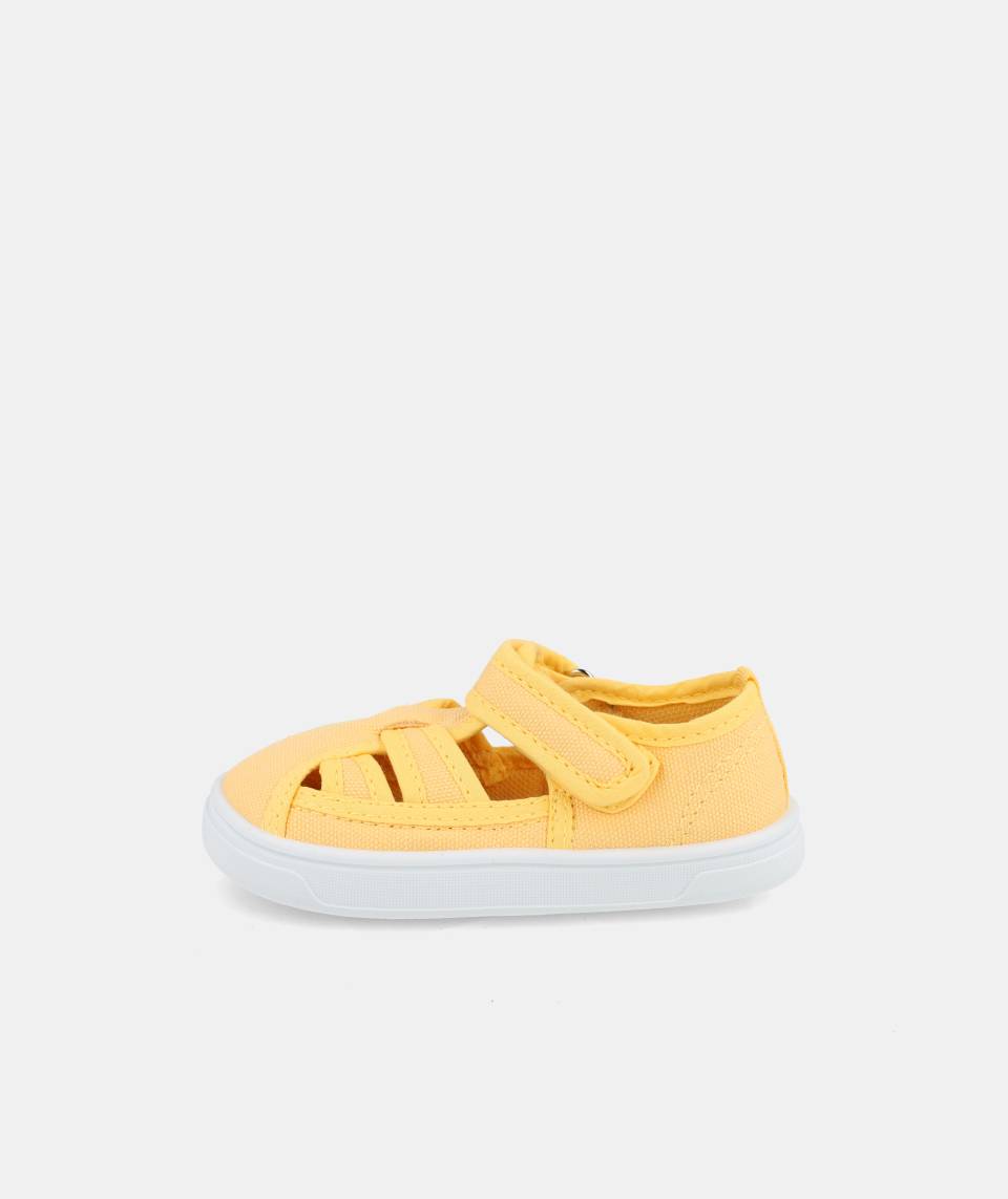 Blanditos by Crio's Ténis de Lona Barefoot - Blanditos Molly Yellow MOLLY_YELLOW26V-1