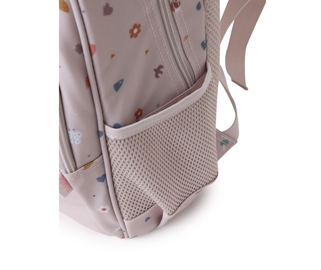 Mochila mediana con llavero geométrico de naturaleza