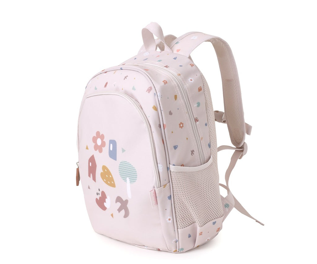 Mochila mediana con llavero geométrico de naturaleza