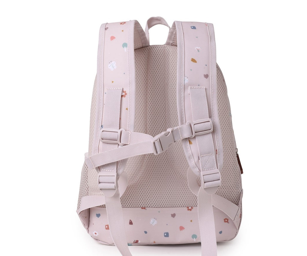 Mochila mediana con llavero geométrico de naturaleza