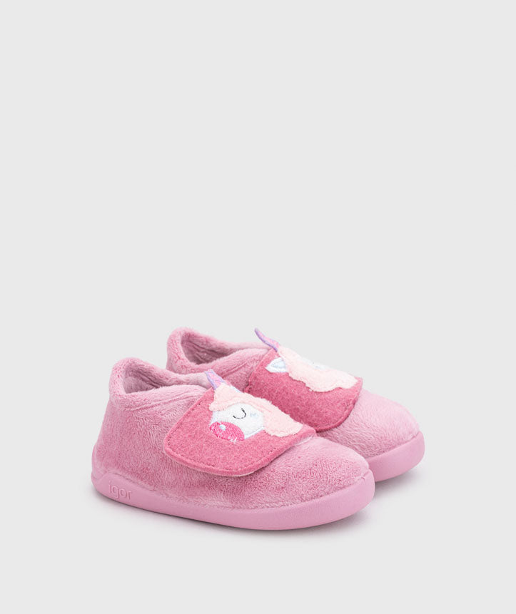 Zapatillas que respetan los pies de los niños - Igor Homie Unicornio Rosa