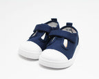 Zapatillas de lona que respetan los pies de los niños - Blanditos Pomelo Azul 