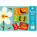 Duo Puzzle - Números 10 rompecabezas Djeco 
