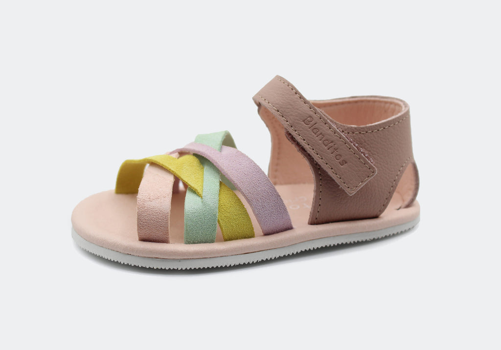 Sandalias que respetan los pies de los niños - Blanditos Selva Color 