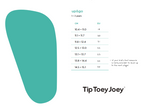 Zapatillas Tip Toey Joey para niños, aptas para los pies - Bossy Worm Tapioca y Wan Bleu Papaya Cream