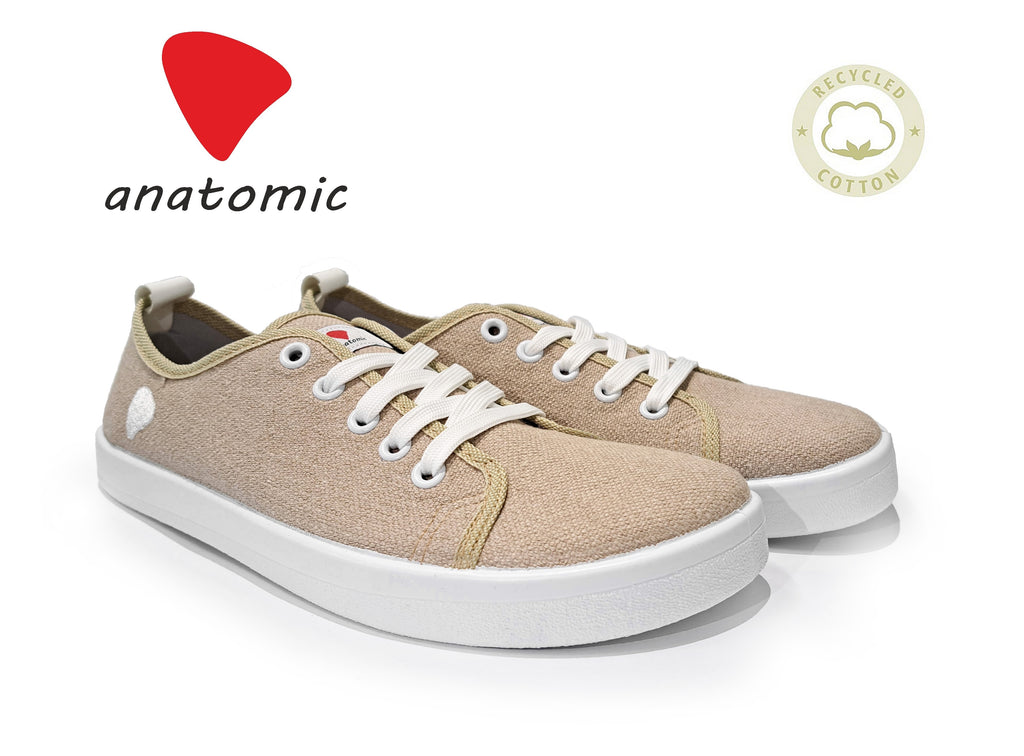 Zapatillas deportivas Respectful Starter Eco Beige para adultos - Anatómicas