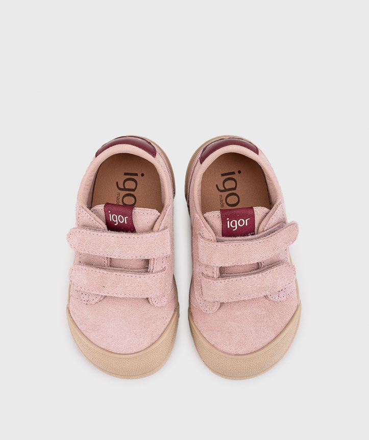 Zapatillas deportivas para niños - Igor Suede Pink