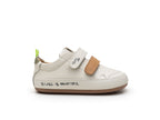 Zapatillas Tip Toey Joey para niños, aptas para los pies - Bossy Worm Tapioca &amp; Hay Slate Blue