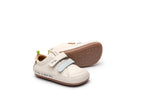 Zapatillas Tip Toey Joey para niños, aptas para los pies - Bossy Worm Tapioca y Wan Bleu Papaya Cream
