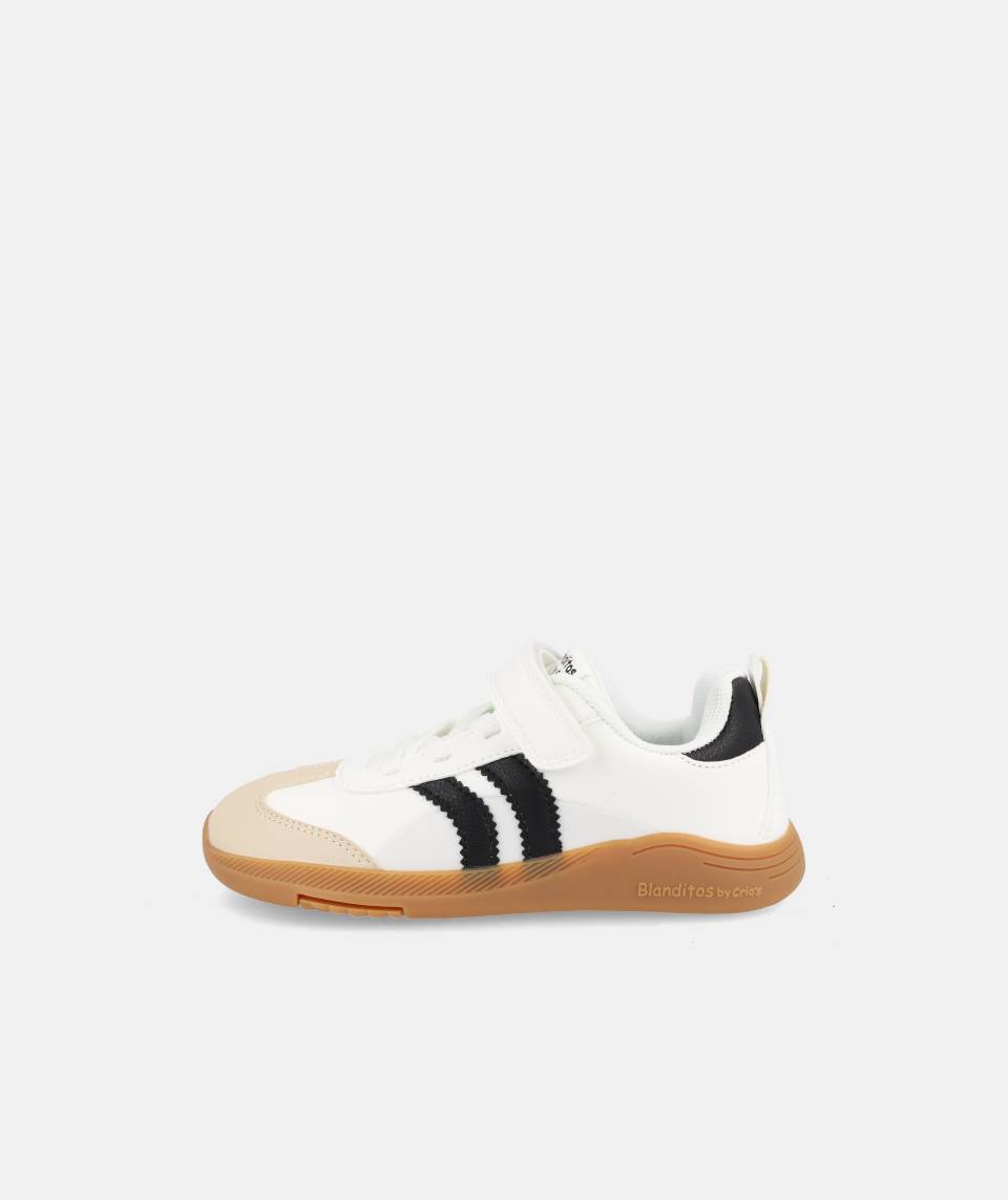 Zapatillas deportivas que respetan los pies de los niños - Blanditos Ares Vegan White 