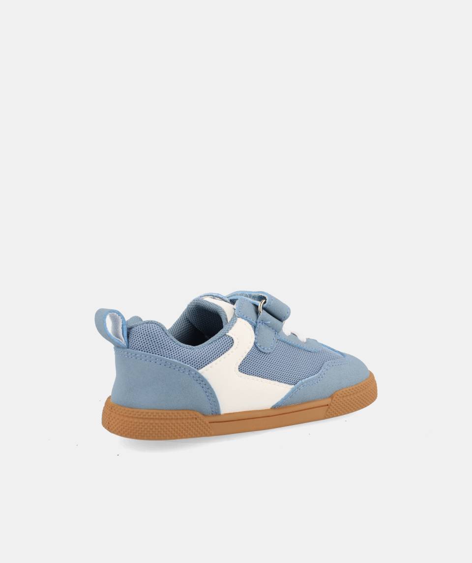 Zapatillas deportivas que respetan los pies de los niños - Blanditos Flash Vegan Blue 