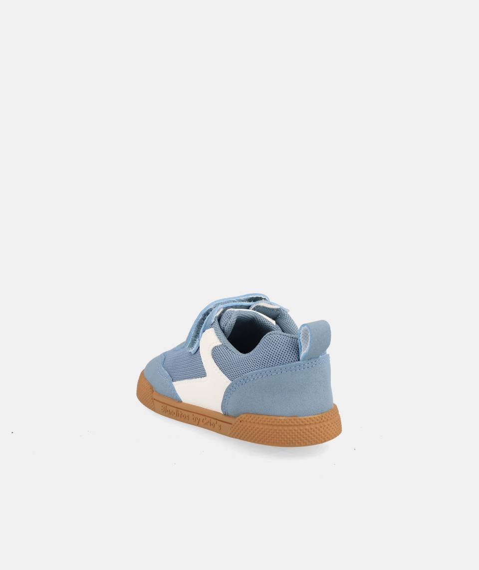 Zapatillas deportivas que respetan los pies de los niños - Blanditos Flash Vegan Blue 