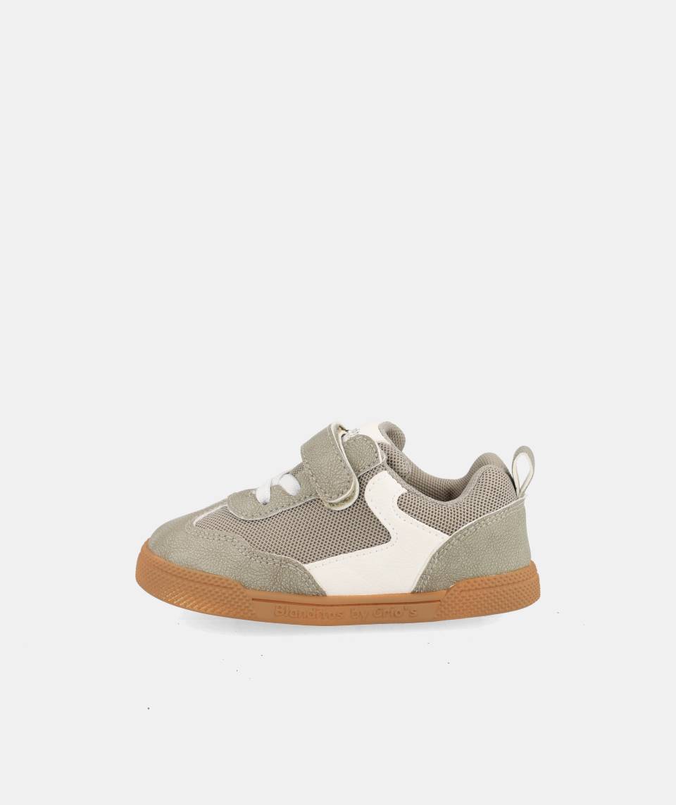 Zapatillas deportivas que respetan los pies de los niños - Blanditos Flash Vegan Green 