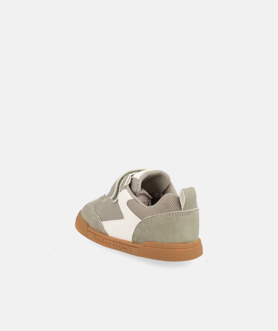 Zapatillas deportivas que respetan los pies de los niños - Blanditos Flash Vegan Green 