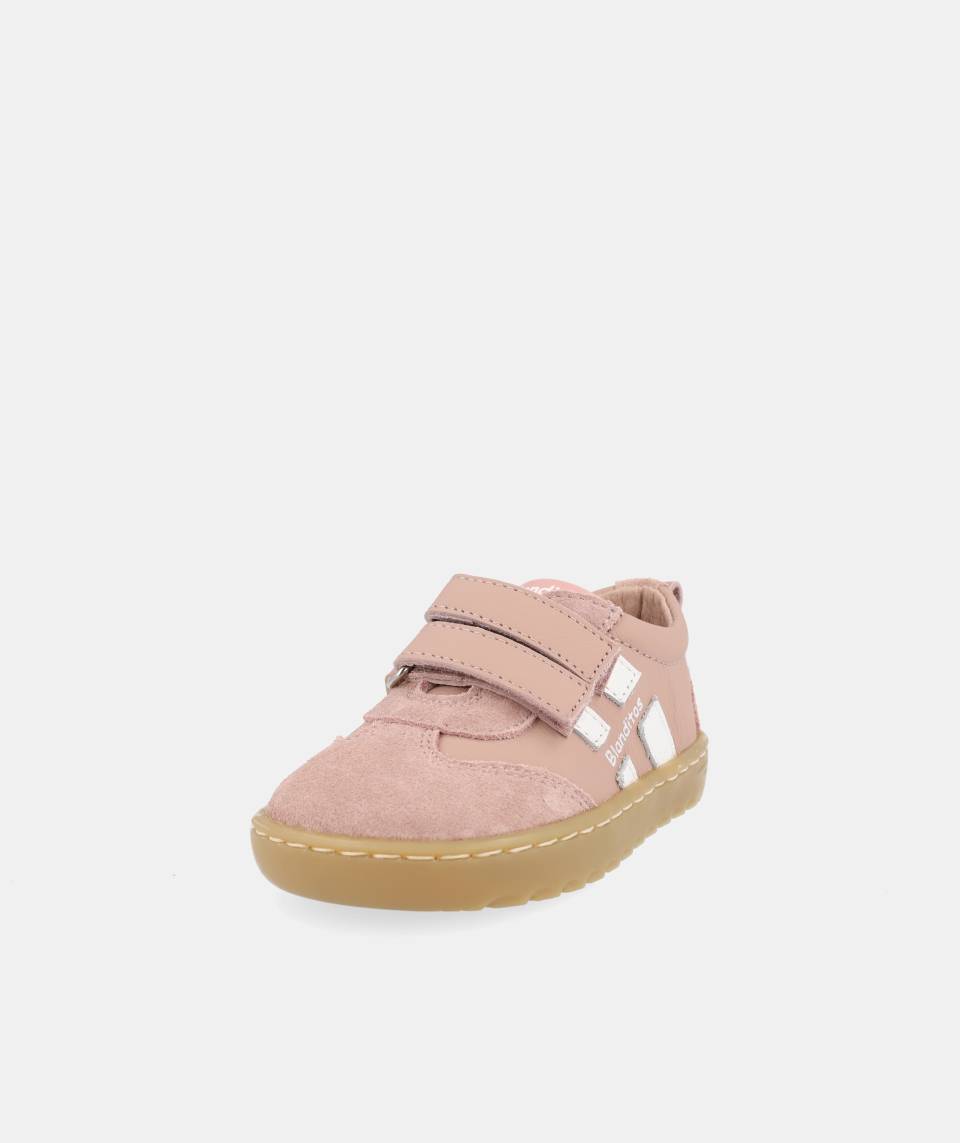 Calzado deportivo que respeta los pies de los niños - Blanditos Lisboa Rosa