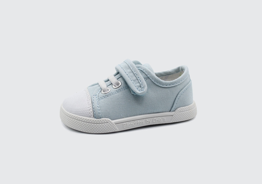 Zapatillas de lona que respetan los pies de los niños - Blanditos Sandia Azul 