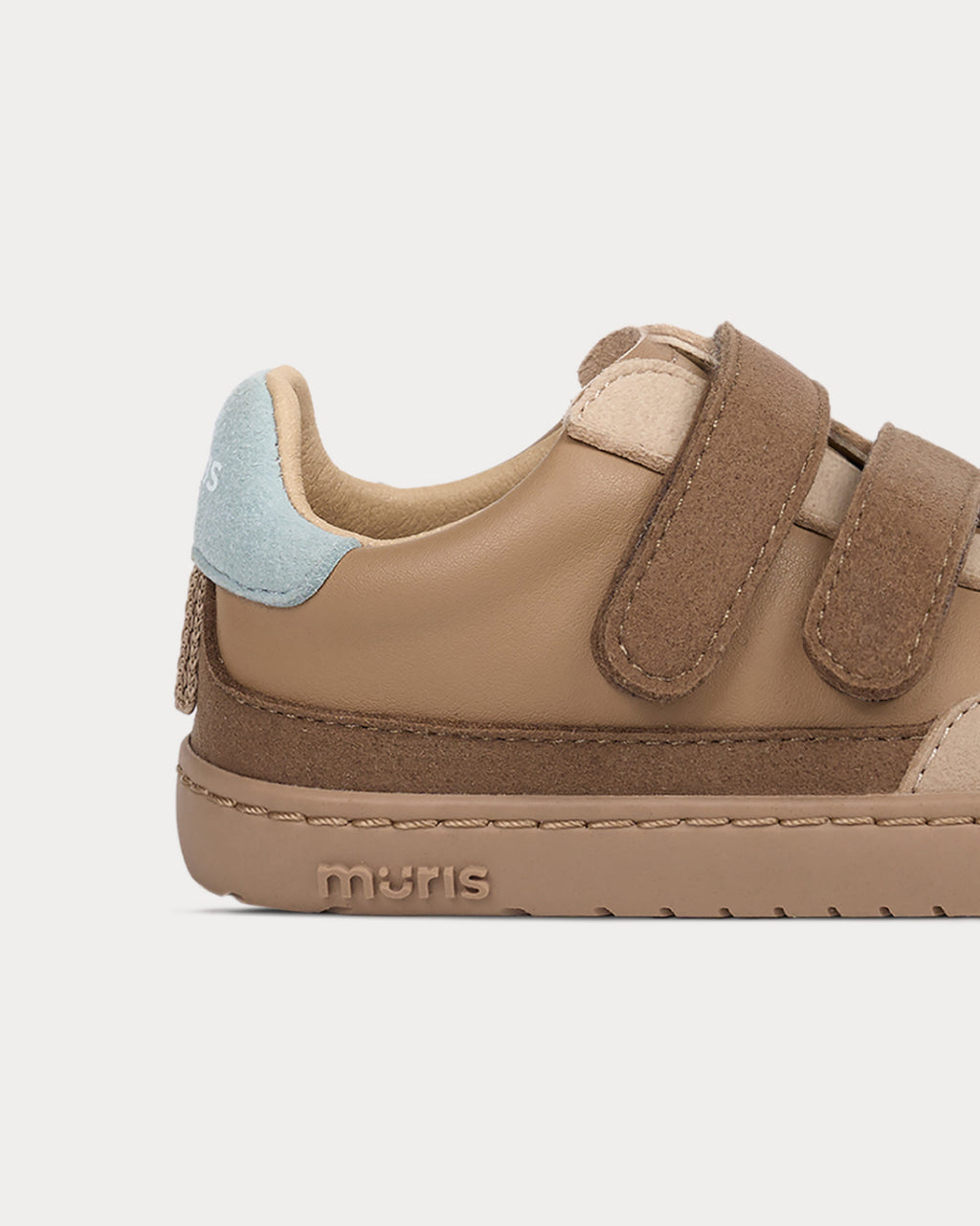 Zapatillas deportivas para niños descalzos - Muris Petra Mini Bark Brown 