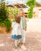 Zapatillas descalzas para niños - Muris Petra Mini Denim Blue 