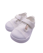 Zapatillas de lona que respetan los pies de los niños - Blanditos Pomelo Blanco 